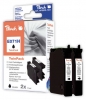Peach Doppelpack schwarz kompatibel zu  Epson T0711XL bk*2, C13T07114011